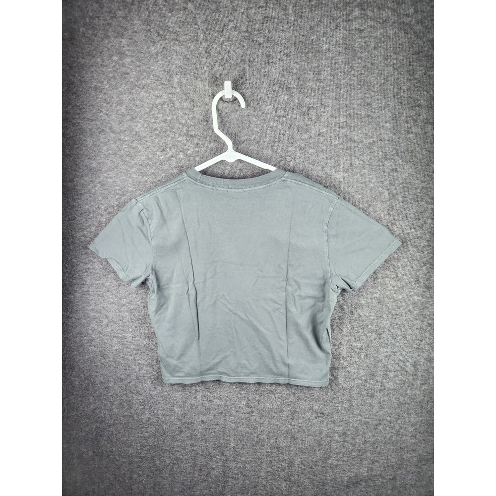RIPNDIP‎ Ribnlove Cropped Baby Tee Charcoal Grey Size Large Heart Logo - Picture 5 of 10